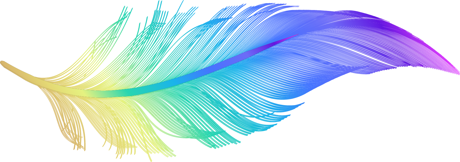 Aurora Bloom Feather